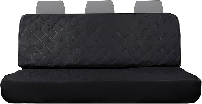Custom Accessories Black Quilted Rear Seat Pet Protector