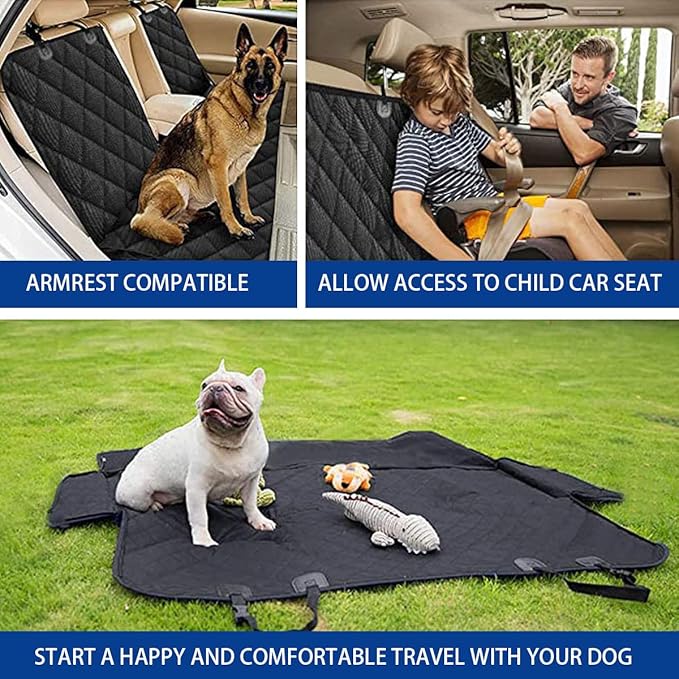 BESULEN Dog Car Seat Cover for Back Seat