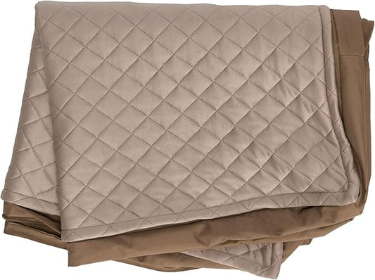 Furhaven Replacement Dog Bed Cover Water-Resistant Indoor/Outdoor Quilt Top Convertible Mattress, Washable - Sand, Jumbo (X-Large)