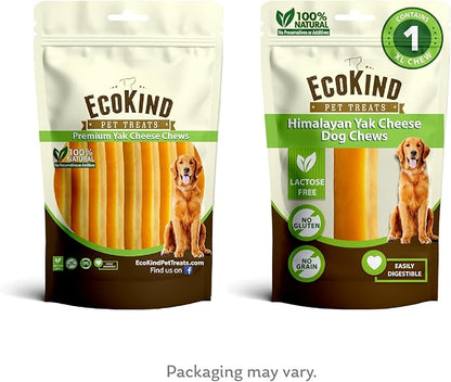 EcoKind Premium Gold Monster Yak Cheese Himalayan Dog Chew, Dog Treats Large Breed, All Natural, High Protein, for Aggressive Chewers, XL - 1 Chew