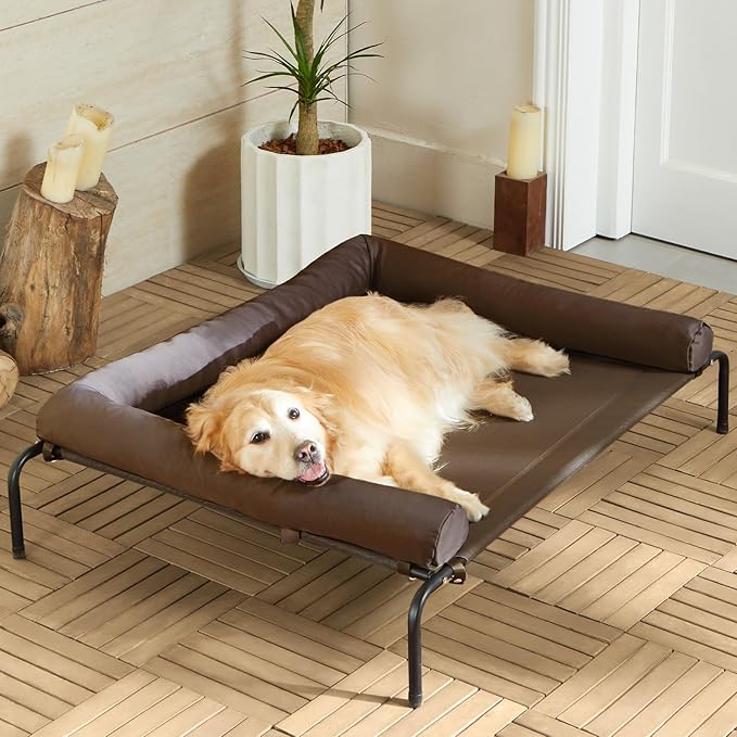 RRPETHOME Large Elevated Cooling Dog Bed