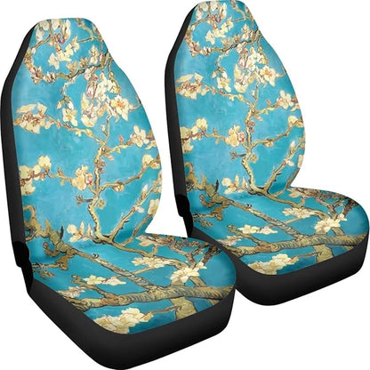 Van Gogh Almond Blossom Car Seat Covers Front Set