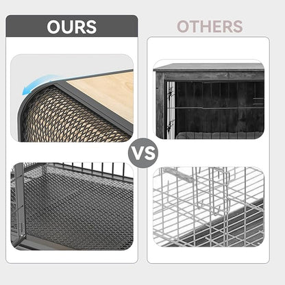 Small Dog Crate Furniture with Wheel 2024 Small 20Lbs