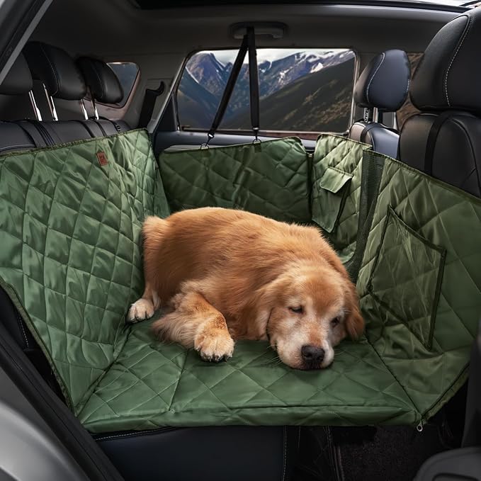 FUNNYFUZZY back seat extender for dogs 100% Waterproof