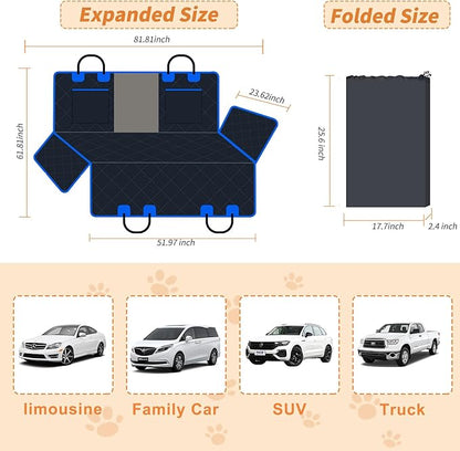 Hard Bottom Car Seat Cover for Dogs