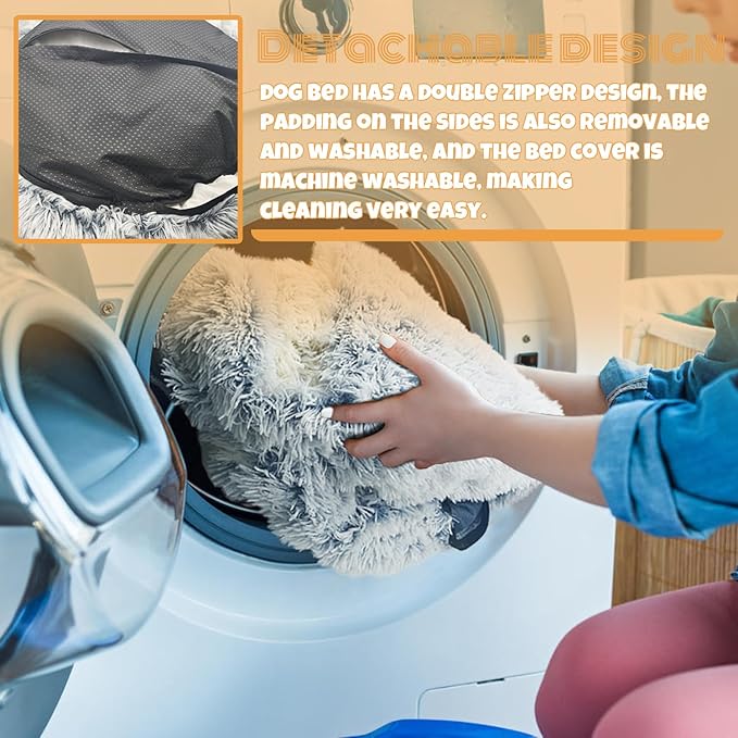 Hooded with Supports Dog Bed 22 lbs/10kg,