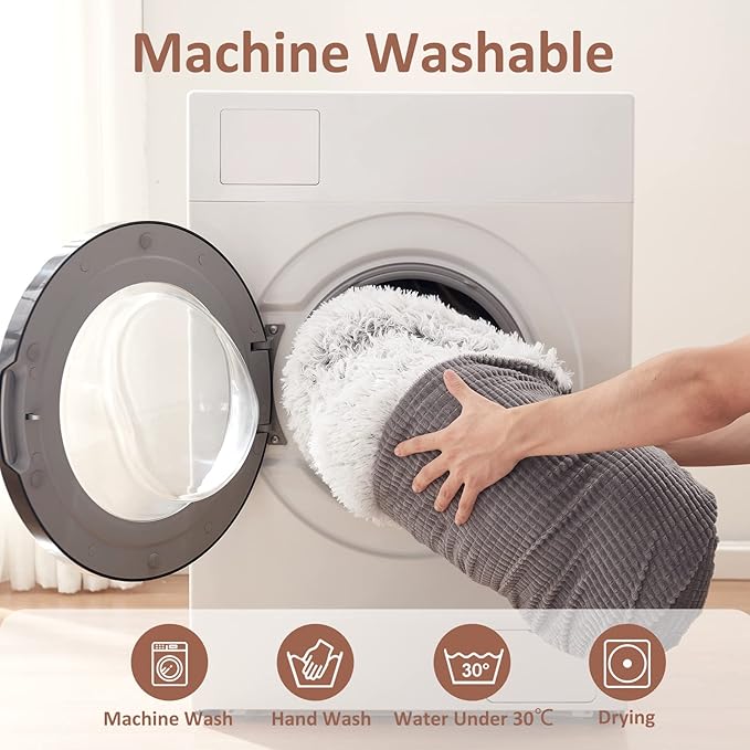 MIXJOY Small Dog Bed with Blanket Attached 23inch