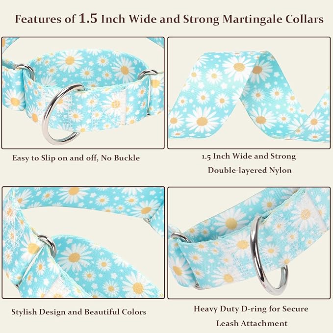 Martingale Collar 1.5 Inches Wide Dog Collar