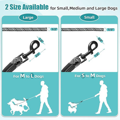 2 Dog Leash 360° Swivel 2 Dogs