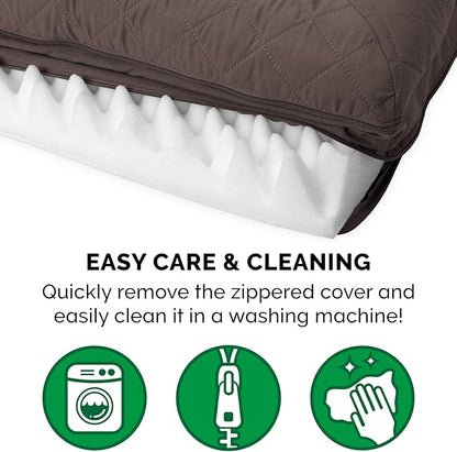 Furhaven Orthopedic Dog Bed for Large Dogs w/ Removable Bolsters & Washable Cover 95 lbs