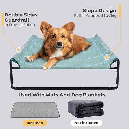 Veehoo Elevated Dog Bed with Washable Dog Pee Pads 100% Waterproof CWC2201CCP
