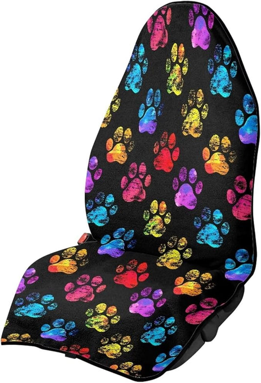 Yewattles Rainbow Color Paw Waterproof Sweat Towel Seat