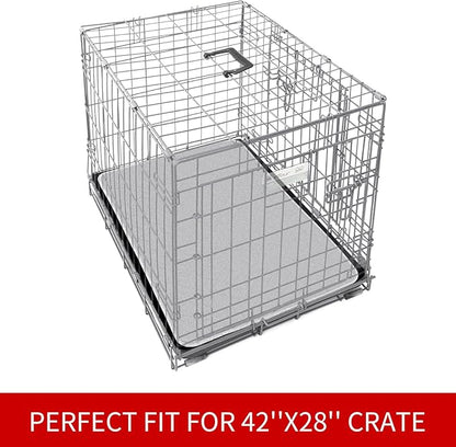 Dog Crate Mat and Washable Pee Pads for Dogs 2 Pack(42"X28") 42 Inch