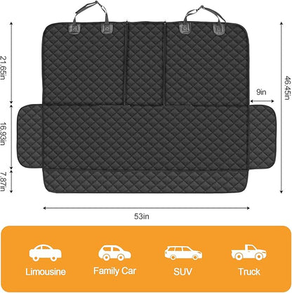 Dog Car Seat Cover 4-Layer Protection 1 Elastic SUVs(46.5" Lx53