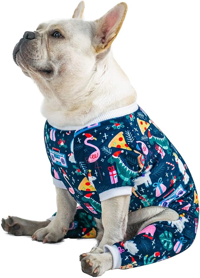 CuteBone Dog Pajamas Christmas Clothes Pjs for Small P108XL