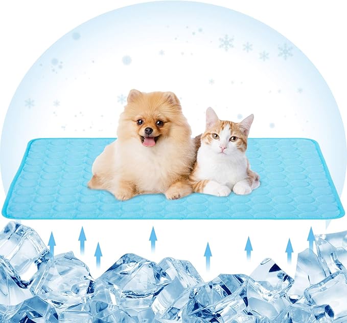 Pet Cooling Bed Mats Dog Cooling Mat Washable Comfort Breathable for Dogs and Cats Indoor Outdoor 27.55 * 39.37Inch)