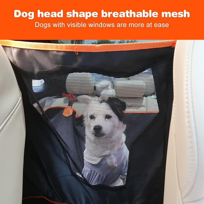 Dog Car Seat Cover with Snuffle Mat