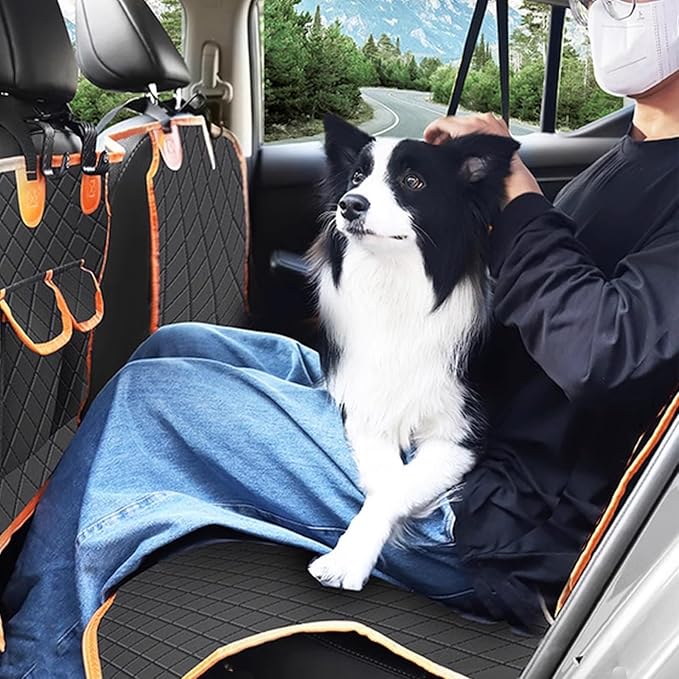6 in 1 Split Dog Car Seat Cover for Back Seat 100% Waterproof 6 in 1)