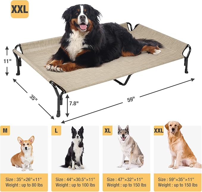 Veehoo Cooling Raised Dog Bed