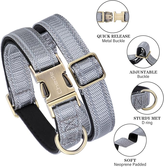 CHEDE Reflective Dog Collar