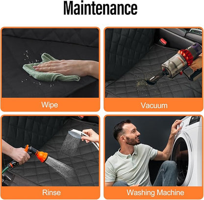 Dog Car Seat Cover Front Seat Protector Nonslip Scratchproof Durable & Padded Standard Pet Hair Resistant Blankets for Cars