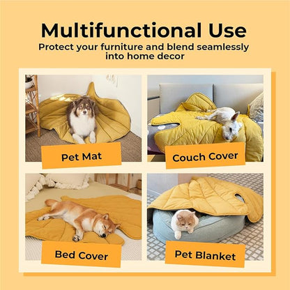 Dog Blanket Mat for Dogs Cats 50×45" Leaf