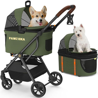 PAWZIDEA Cat Stroller 4 in 1