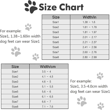 Dog Shoes, Outdoor Dog Boots Non-Slip Waterproof Dog Booties for Medium to Large Dogs 4Pcs for Winter Snowy Day, Summer Hot Pavement with Rugged Sole Black