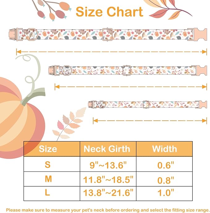 Faygarsle Bow Tie Halloween Fall Dog Collar