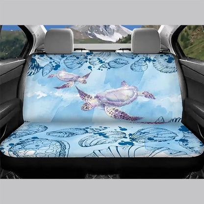 Doojoayie Sea Turtle Car Bench Seat Covers for Dogs