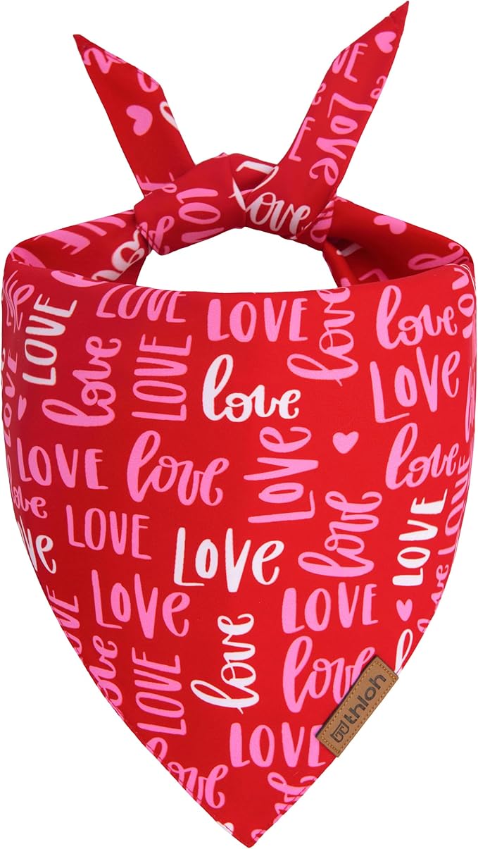 Valentines Day Dog Bandana 2 Pack