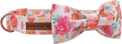 Elegant little tail Dog Collar with Bow