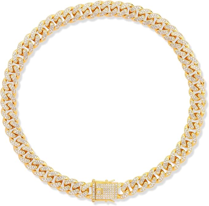 Dog Chain Silver Cuban Collars 24inch)