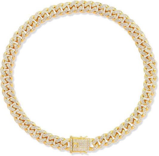 Dog Chain Silver Cuban Collars 24inch)