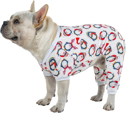 CuteBone Dog Pajamas Christmas Clothes Pjs for Small P112M