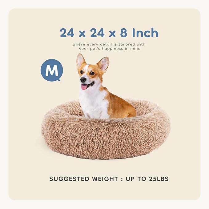 DUMOS Calming Dog Bed 24 Inch 25 lbs