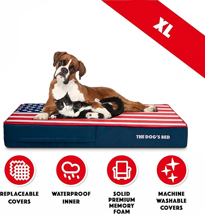 The Dog’s Bed Orthopedic Memory Foam Dog Bed 46x28, Pain