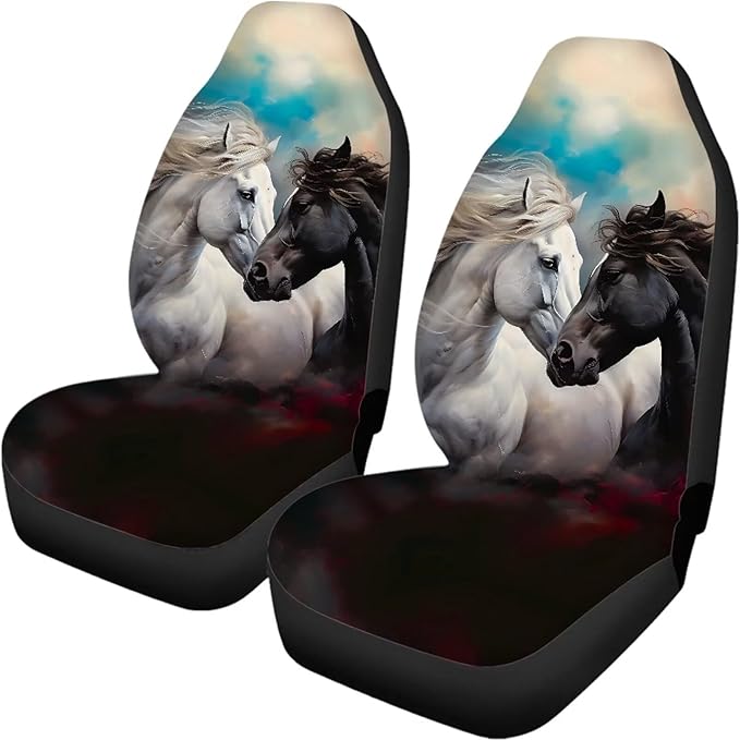 Cute Horse Car Seat Covers Set Bucket Seat