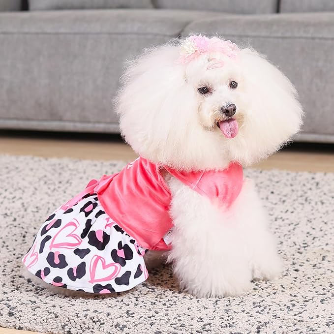 CuteBone Dog Dresses Velvet Mama's Girl Small Dogs CVA40XXS-D
