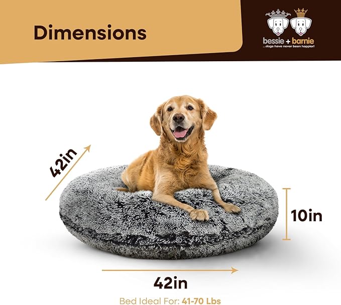 Bessie and Barnie Bagel Donut Dog Bed
