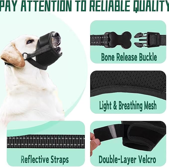 Dog Muzzle L(Circumference:5.9''-8.7''in))