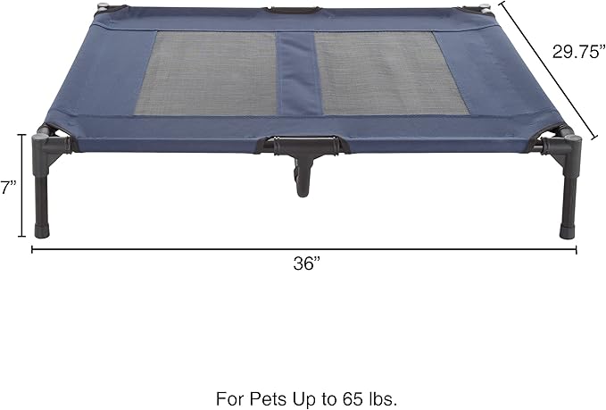 Elevated Dog Bed 36x29.75-Inch Portable 80lbs by