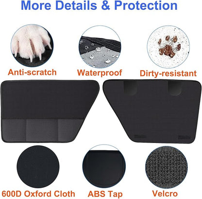 Dog Car Door Protector Vehicle Door Cover Protector for Dogs Pet Car Door Cover Anti-Scratch Waterproof Car Door Covers Guard Durable 600D Oxford Dog Car Door Protector 29" x 22" 2 Pack
