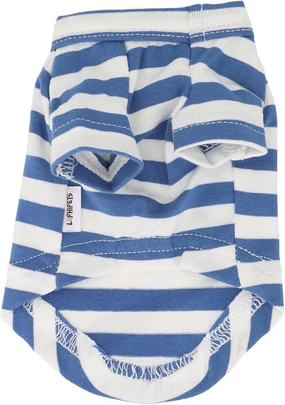 LOPHIPETS 100% Breathable Cotton Striped Dog Tee Shirt
