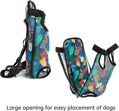 Pet Dog Carrier Backpack Legs Out Adjustable Pet Front Cat Backpack Carrier Travel Bag for Traveling Hiking Camping for Small Medium Dogs Cats Puppies