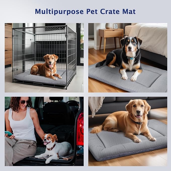 Dog Bed Mat XB009 (24''x18'',Grey)