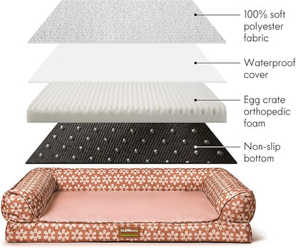 ClevaHome Comfort Orthopedic Dog Bed for Large Dogs