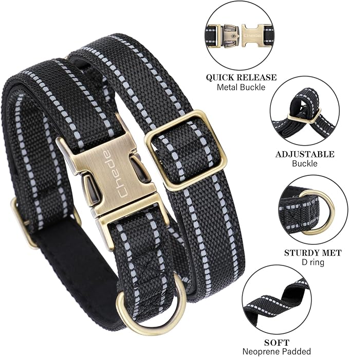 CHEDE Reflective Dog Collar