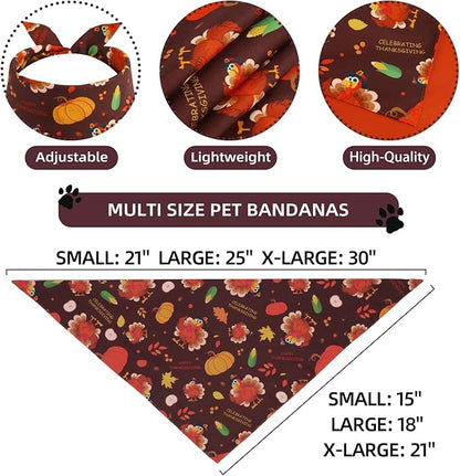 Thanksgiving Dog Bandana Small 1PCS