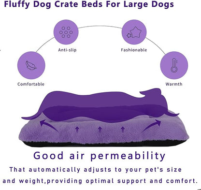 Dog Crate Bed 42 x 28 Washable 80lb Dog,42